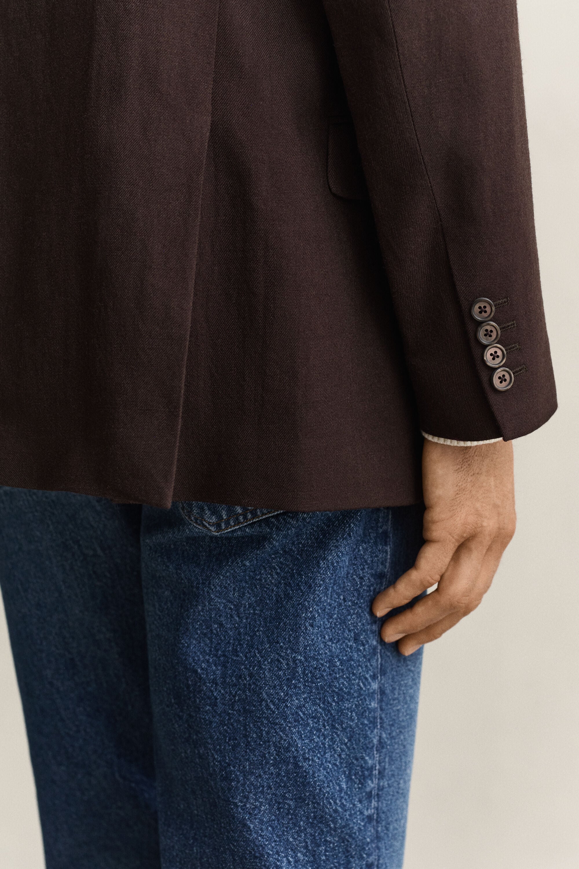 Chaqueta de traje de lana