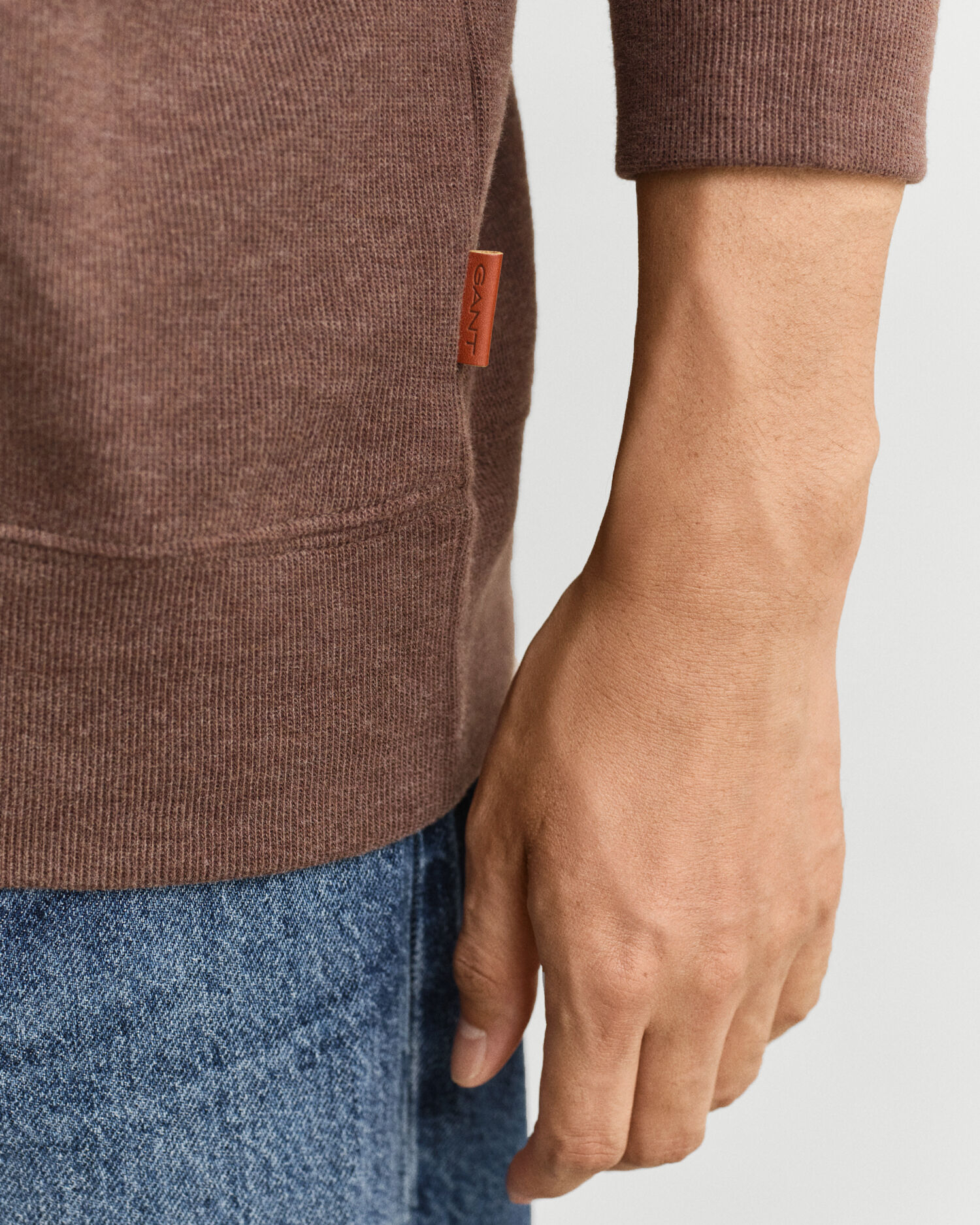 Sudadera Sacker Rib con media cremallera