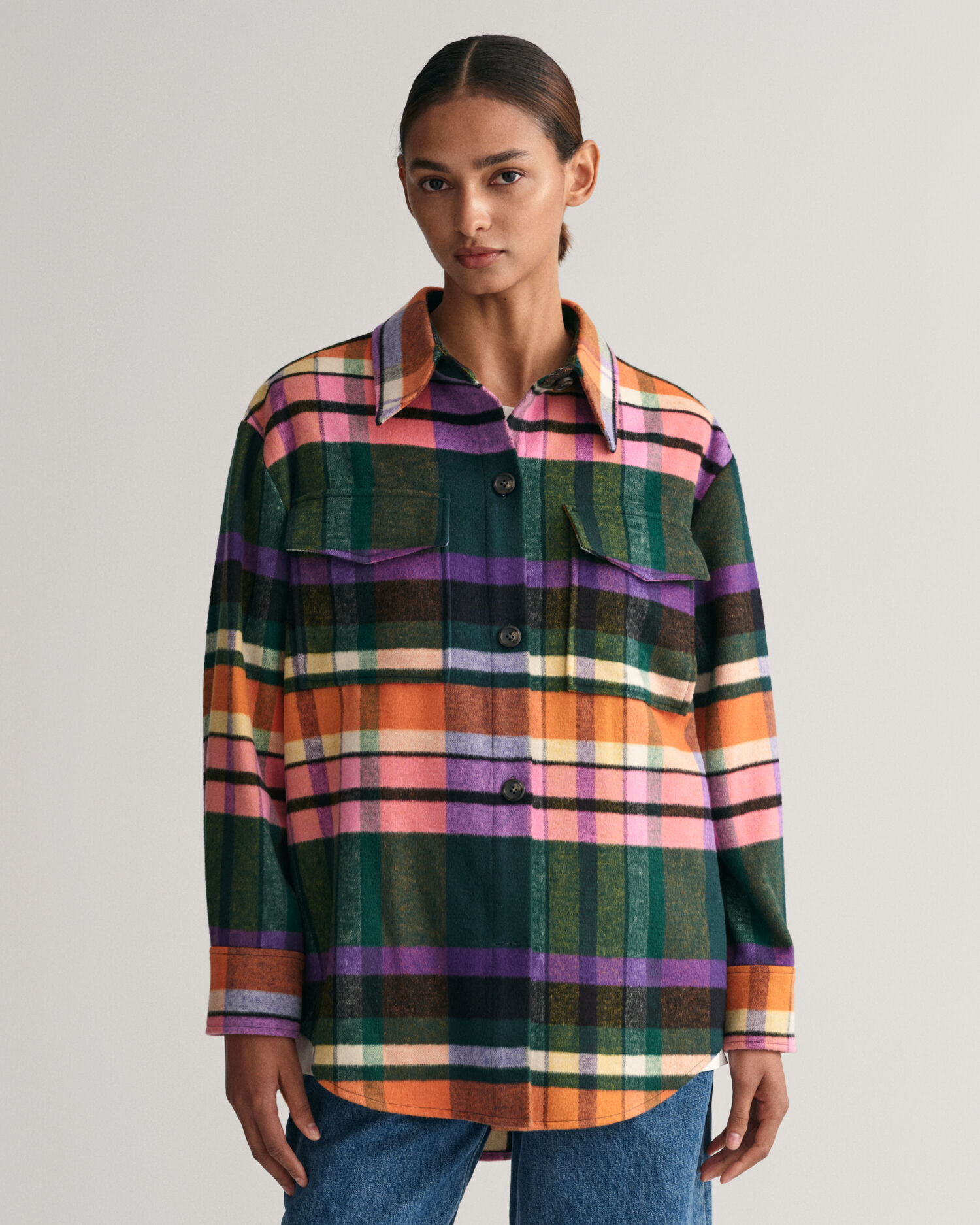 Sobrecamisa clearance de cuadros