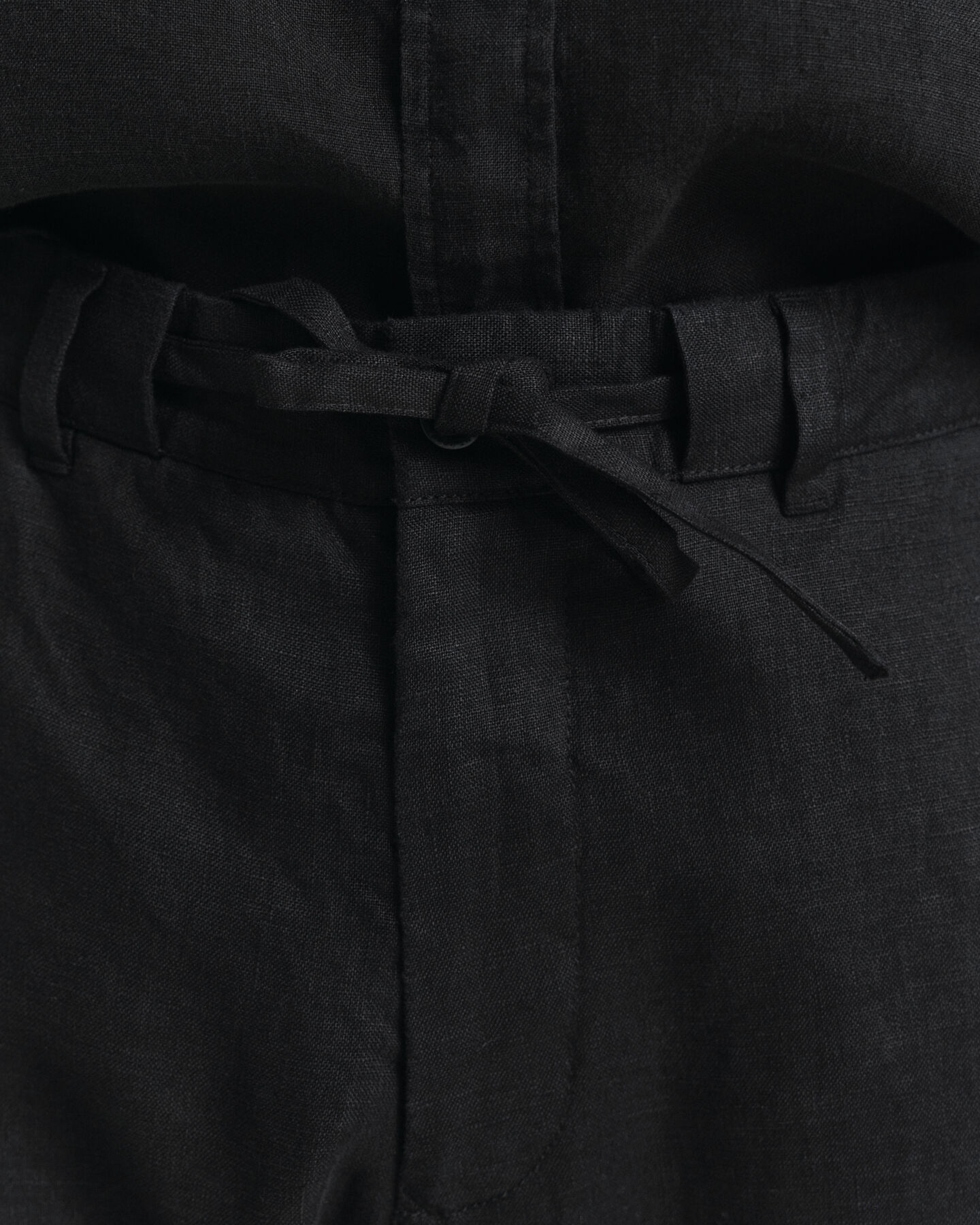 Pantalones Relaxed Fit de lino con cord&oacute;n ajustable