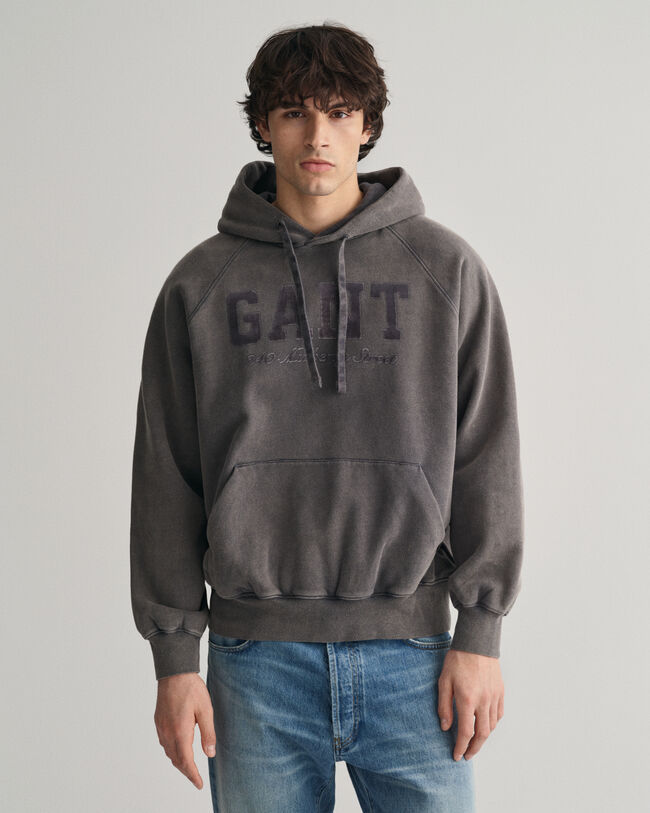 Sudadera con capucha y lavado vintage