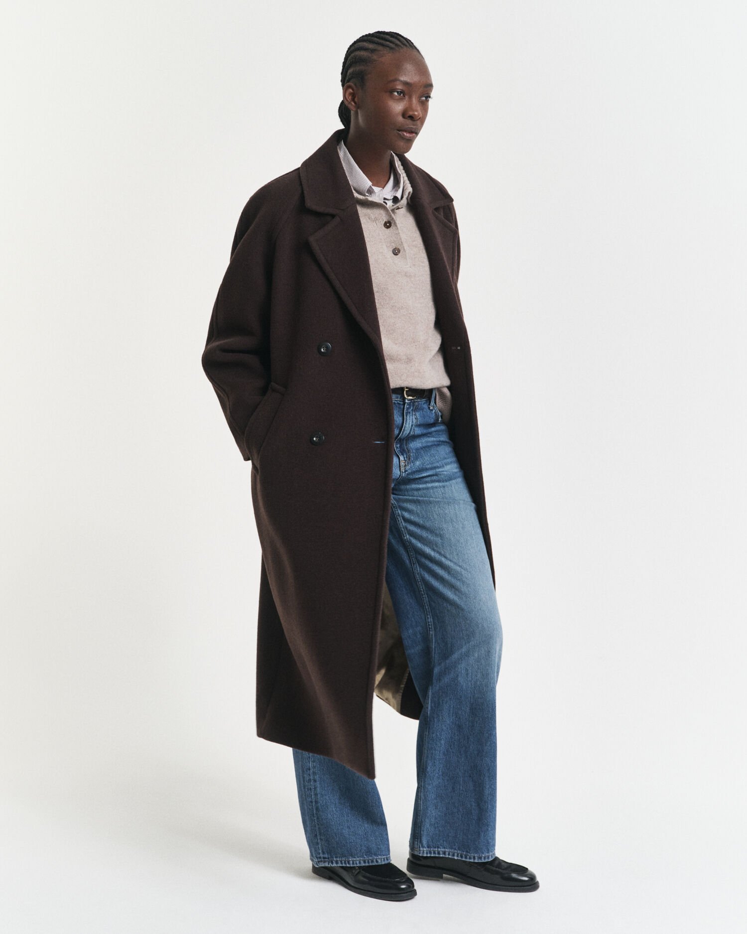 Rugger de punto en mezcla de lana y cachemir