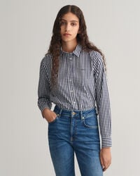 Camisa Regular Fit de popelina a cuadros Vichy
