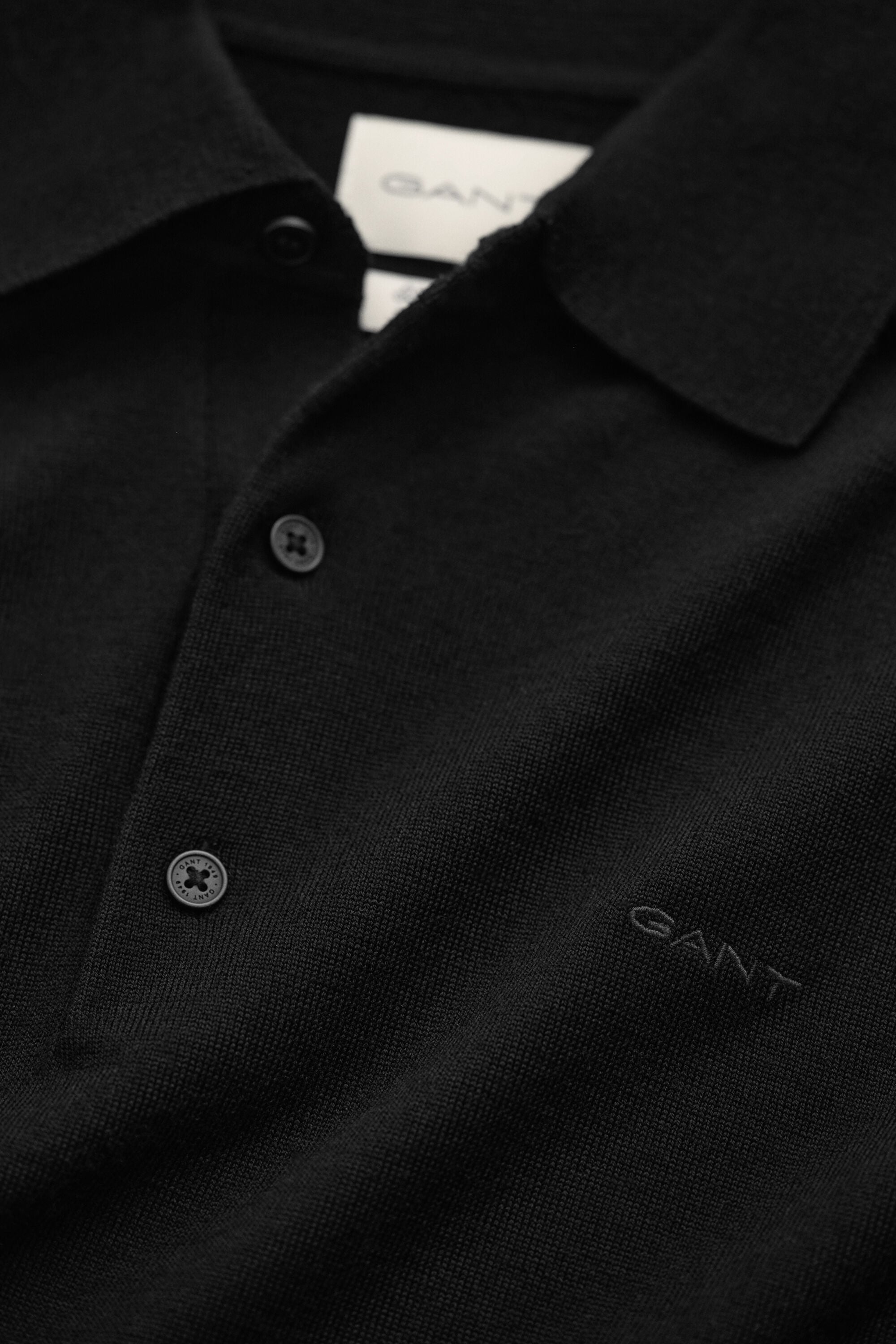 Jersey tipo polo de lana merino extrafina