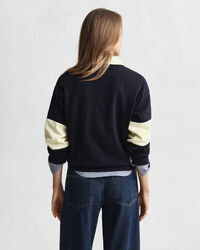 Rugger con bloques de color y textura de piqué