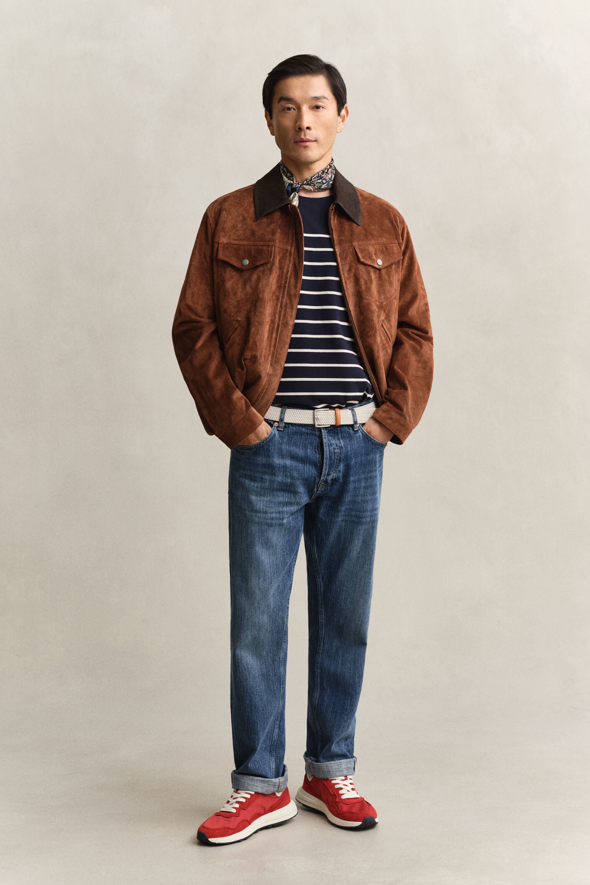 Camiseta de rayas superpuestas