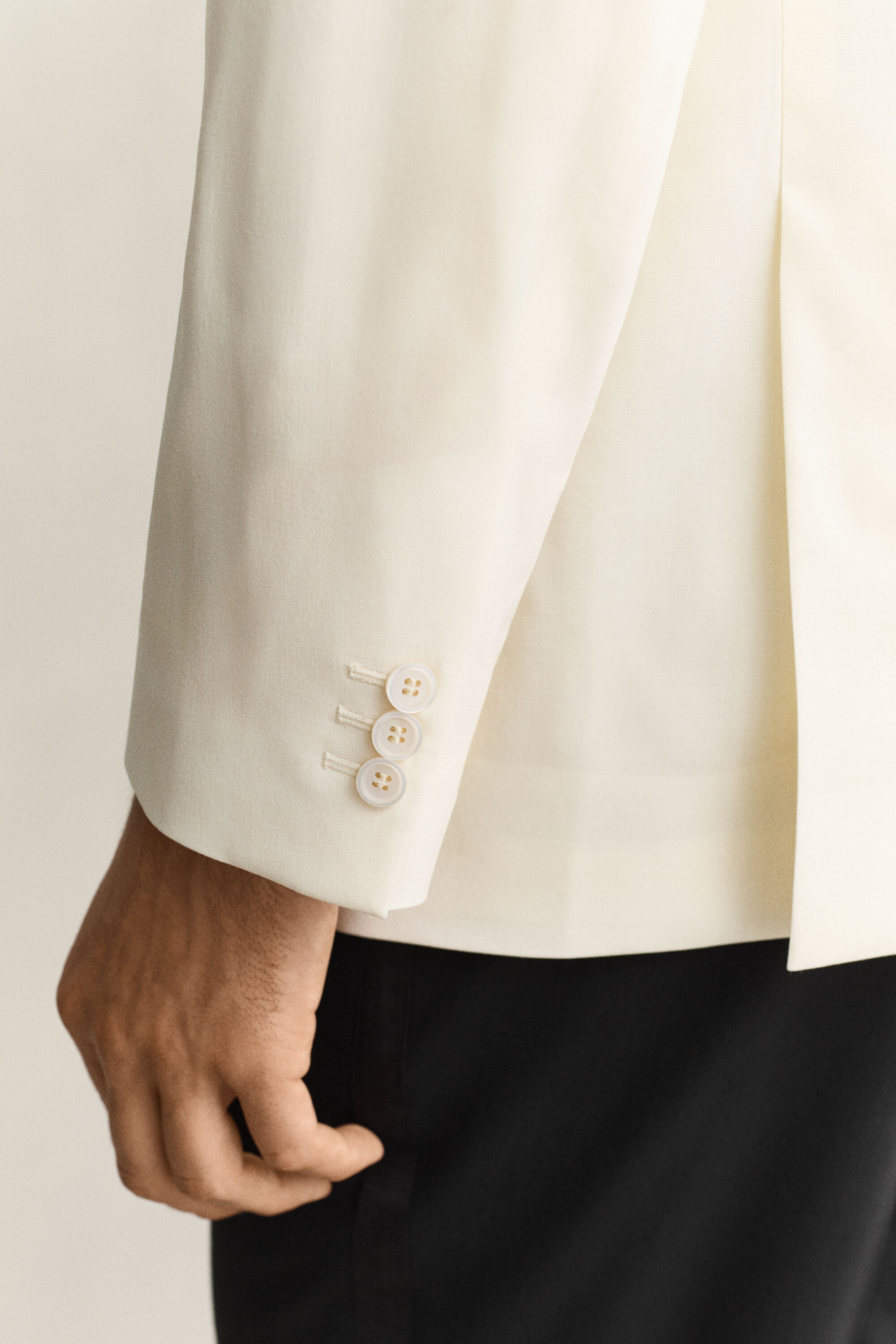 Chaqueta de esmoquin con cuello tipo chal
