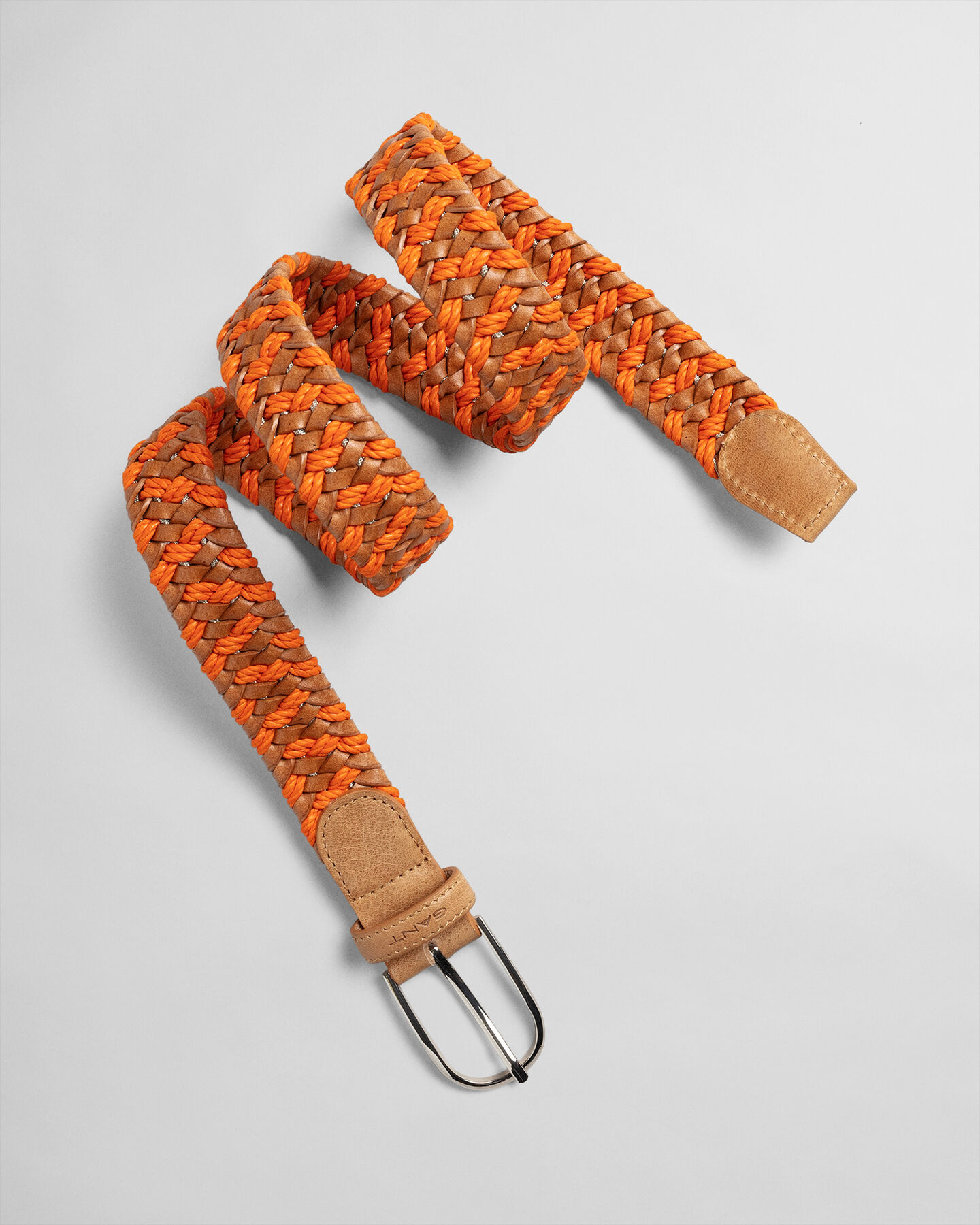 Cinturón trenzado de piel Rope