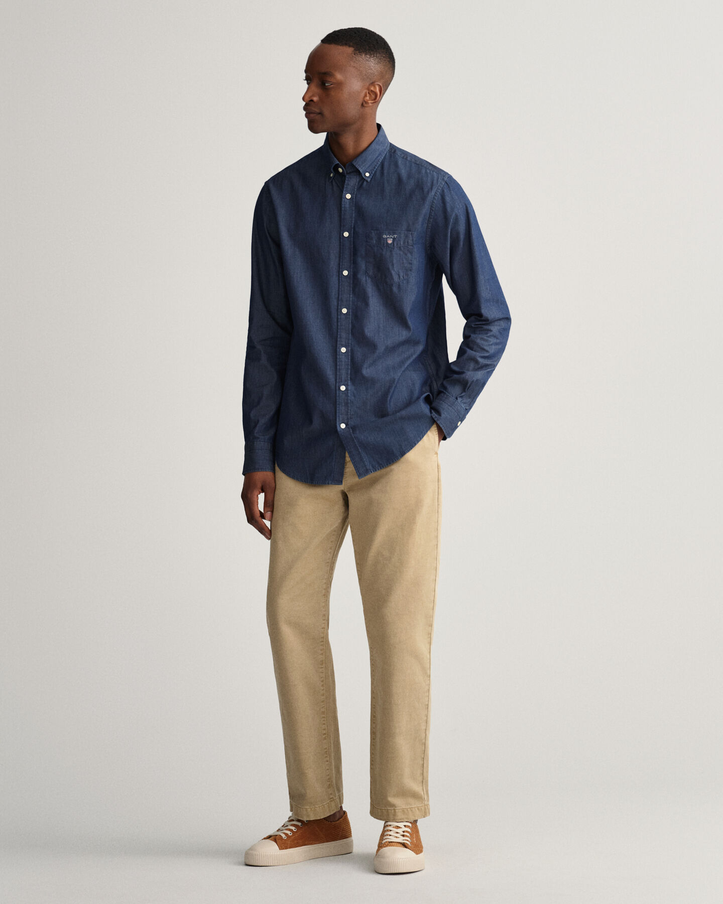 Camisa Regular Fit añil