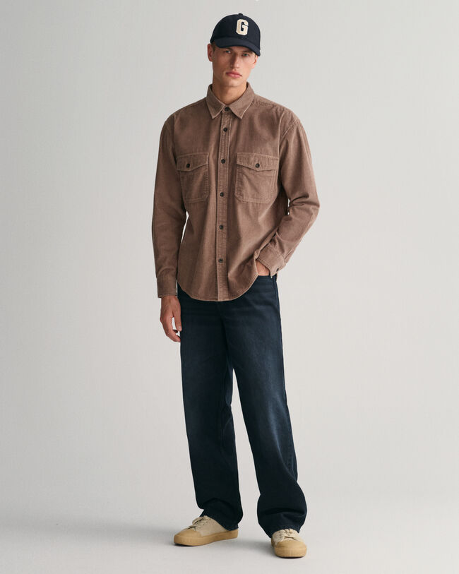Camisa Relaxed Fit de pana