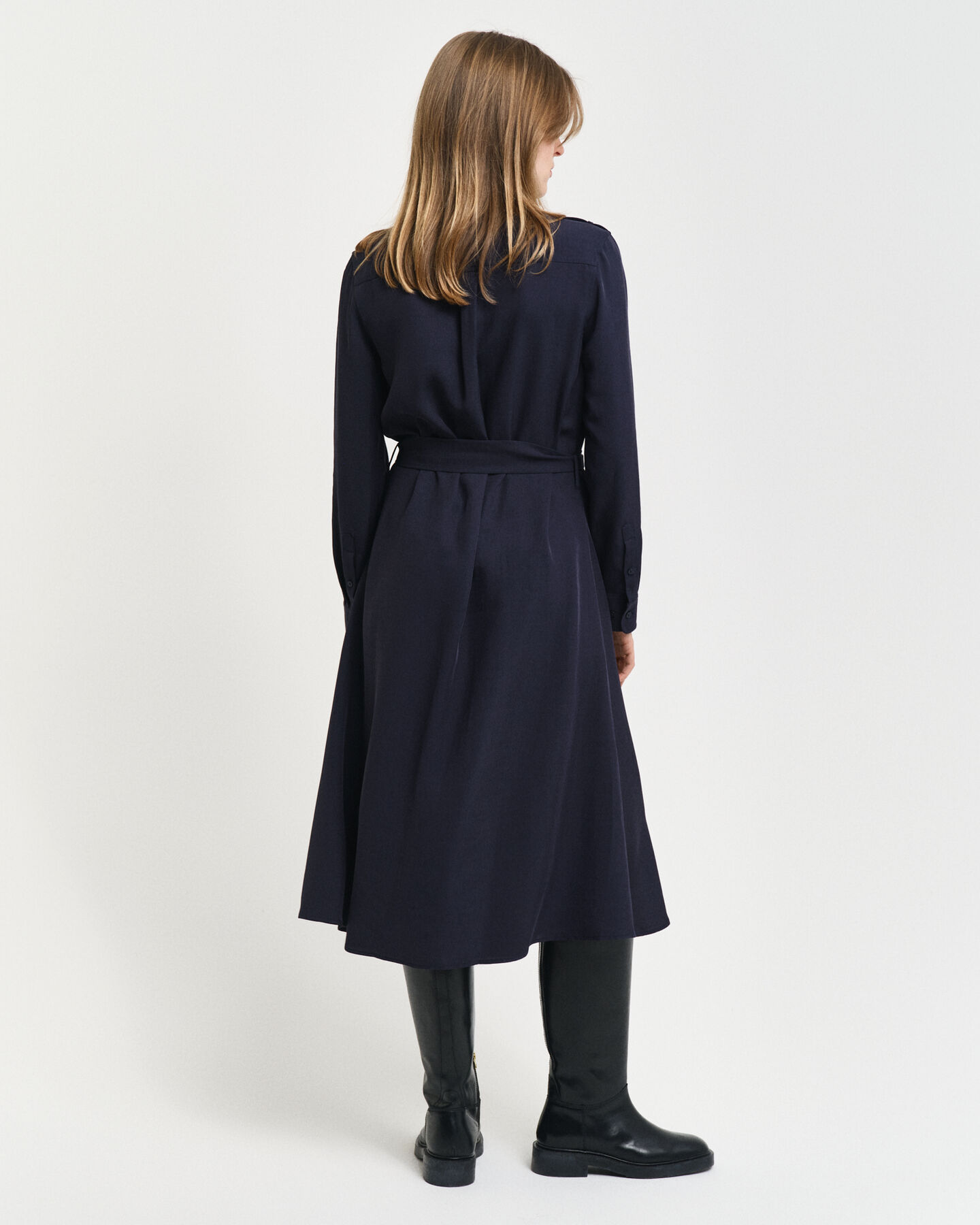 Vestido camisero con bolsillo