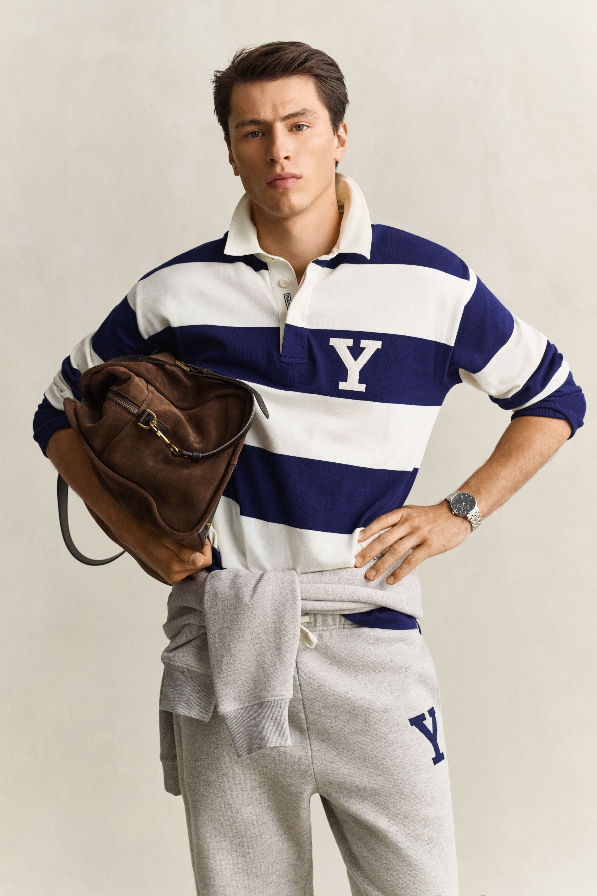 Heavy Rugger de rayas Gant x Yale