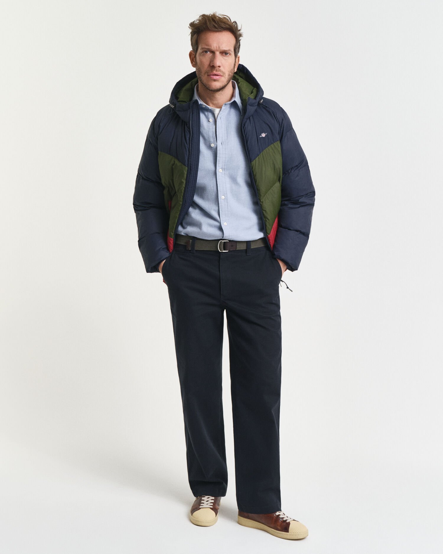 Camisa Regular Fit de franela jaspeada