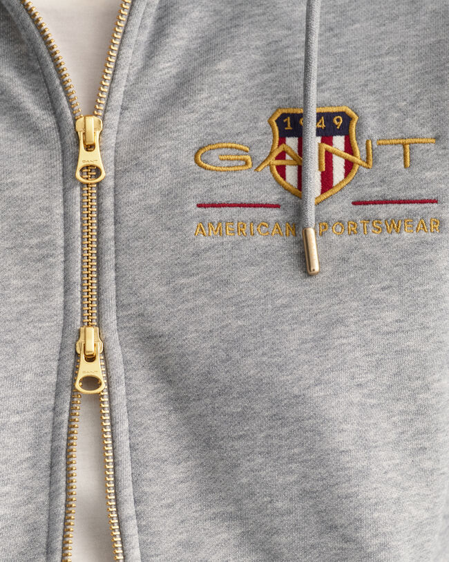 Sudadera con capucha y cremallera completa Archive Shield