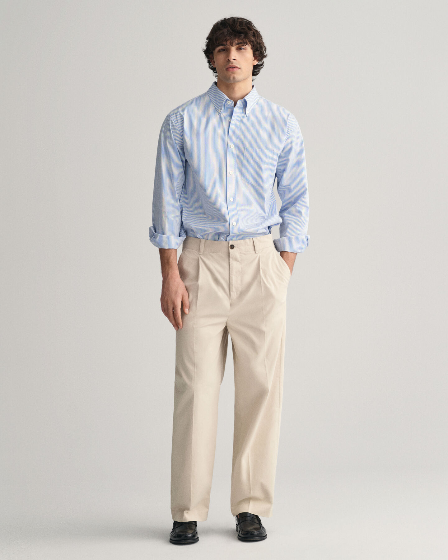 Pantalones chinos Relaxed Fit Peached Cotton
