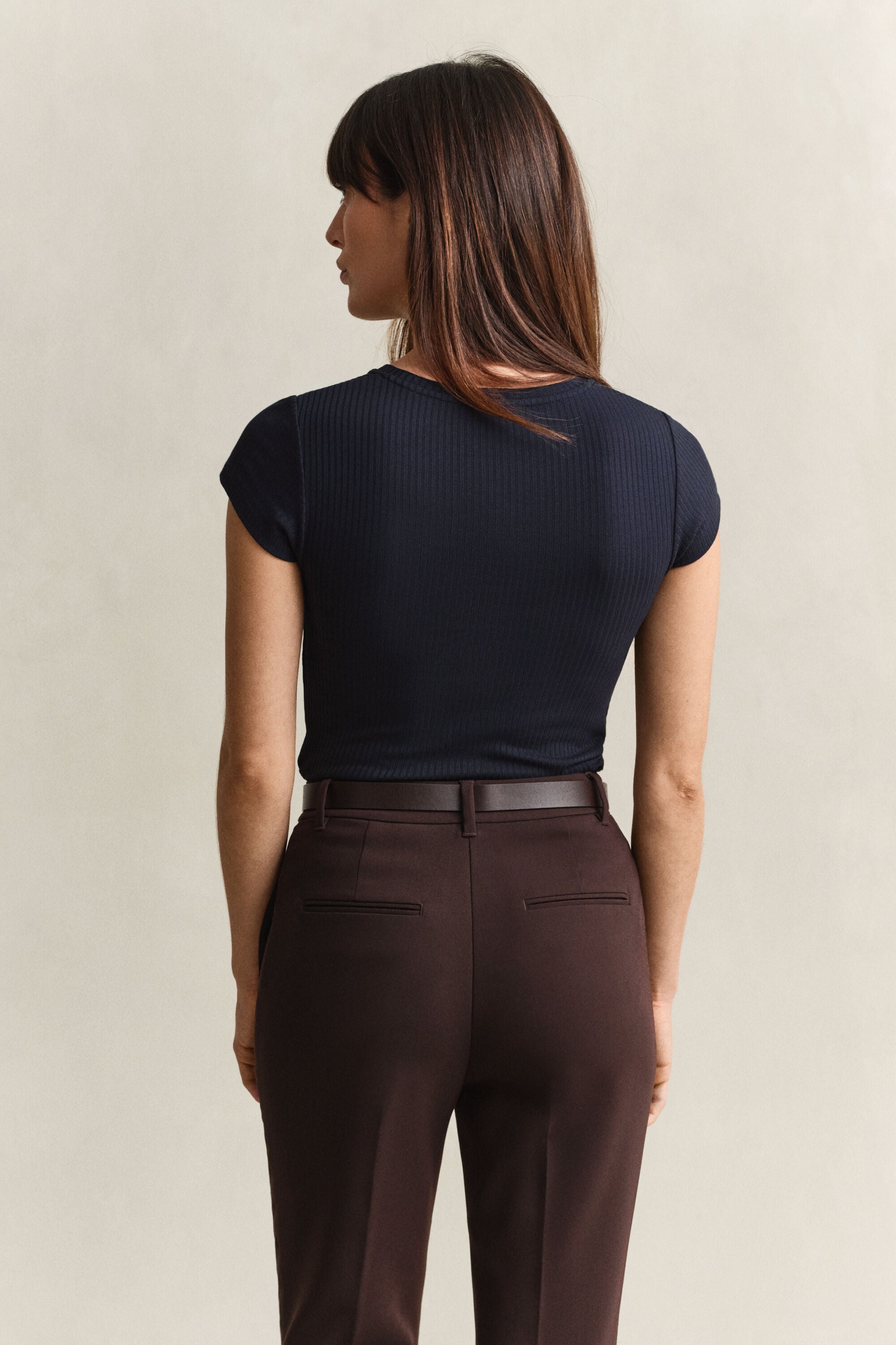 Camiseta Slim Fit acanalada
