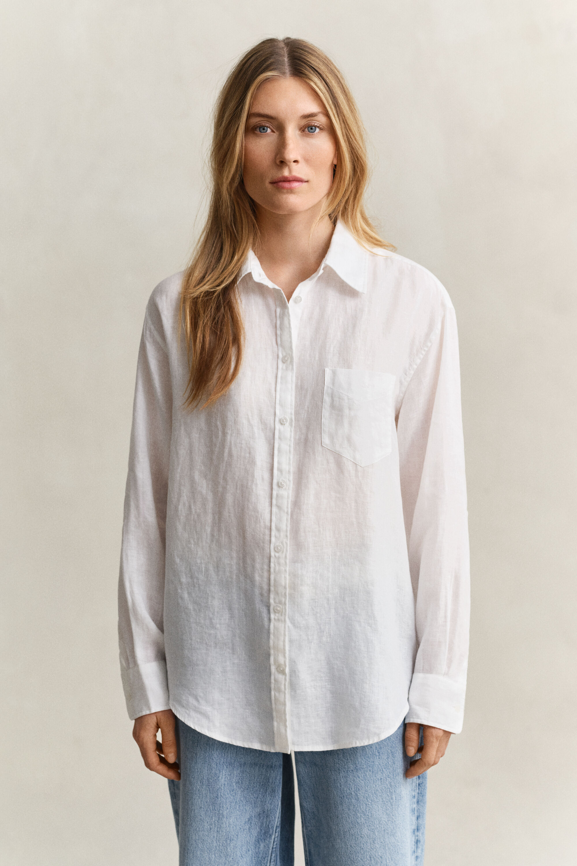Camisa Relaxed Fit de lino