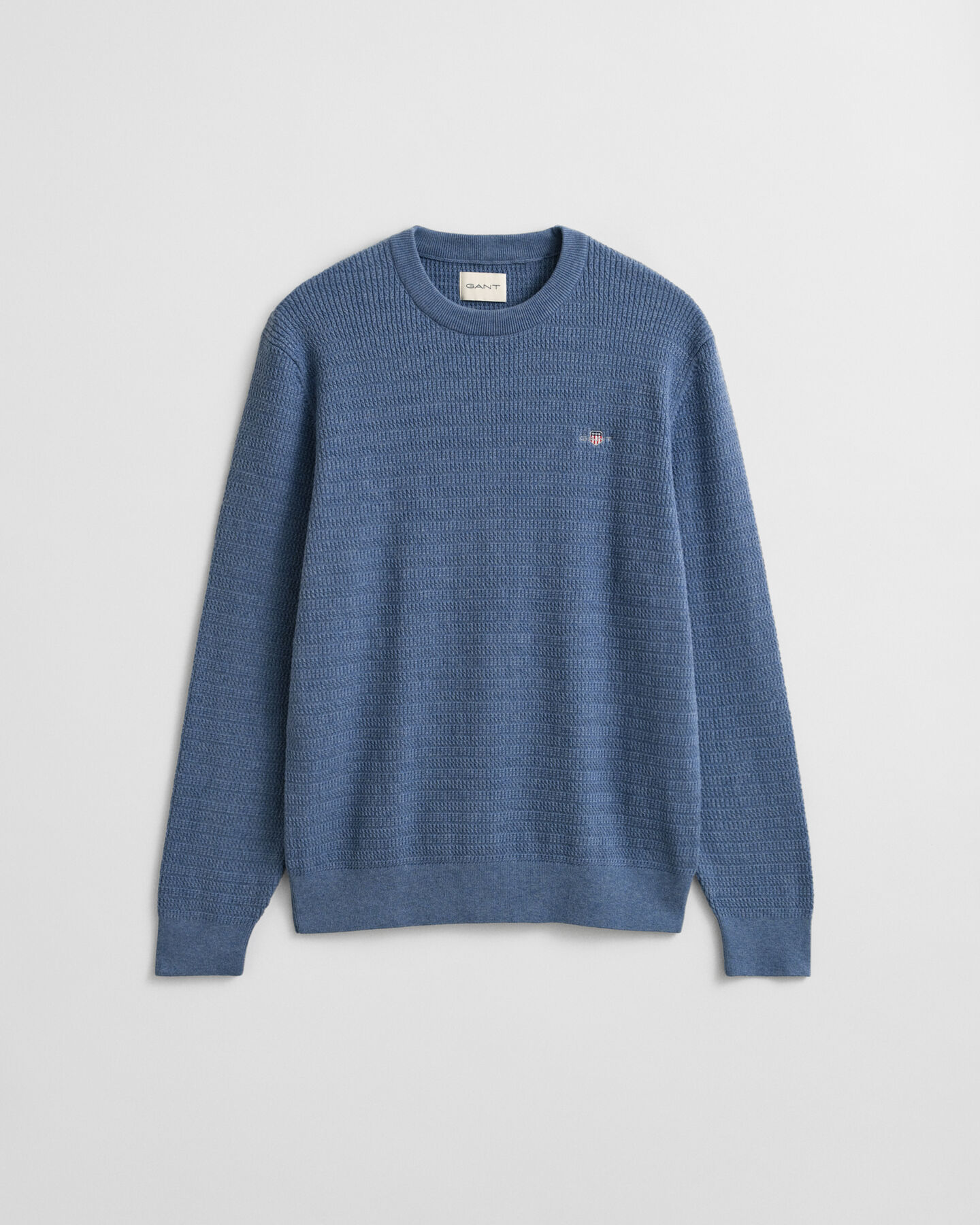 Jersey de cuello redondo y punto de ochos finos