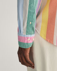 Camisa Oxford Regular Fit con rayas multicolor