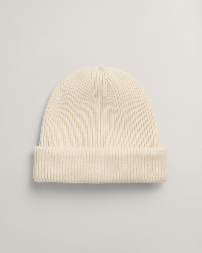 Gorro de lana acanalado