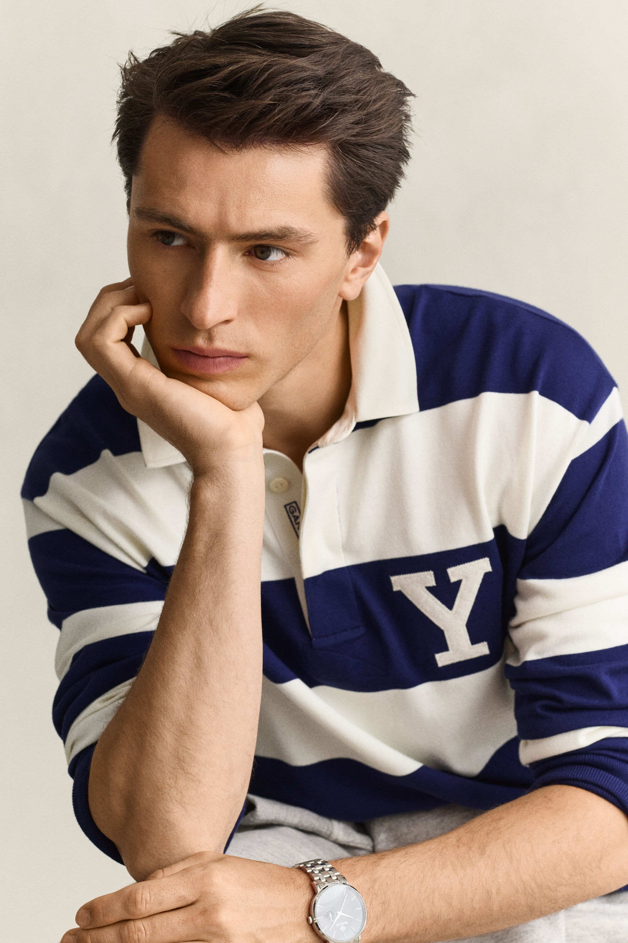 Heavy Rugger de rayas Gant x Yale