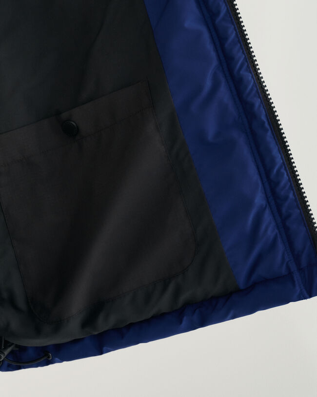 Chaqueta acolchada con diseño de bloques