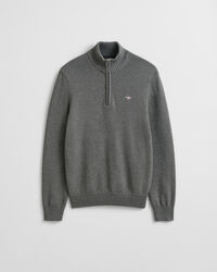 Jersey de algodón con media cremallera Casual