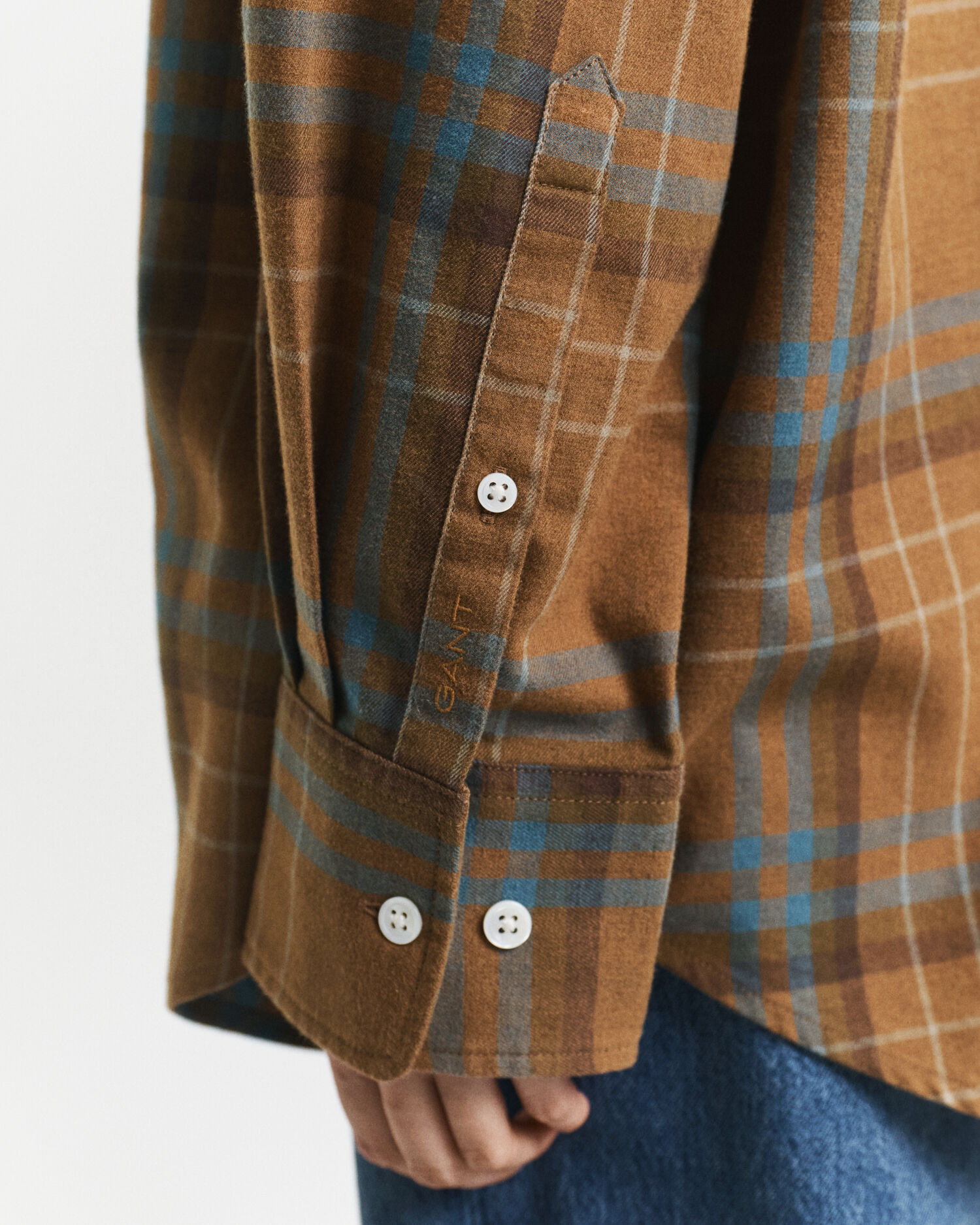 Camisa extragrande de cuadros