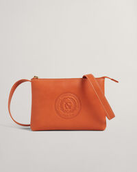 Bolso de hombro de piel