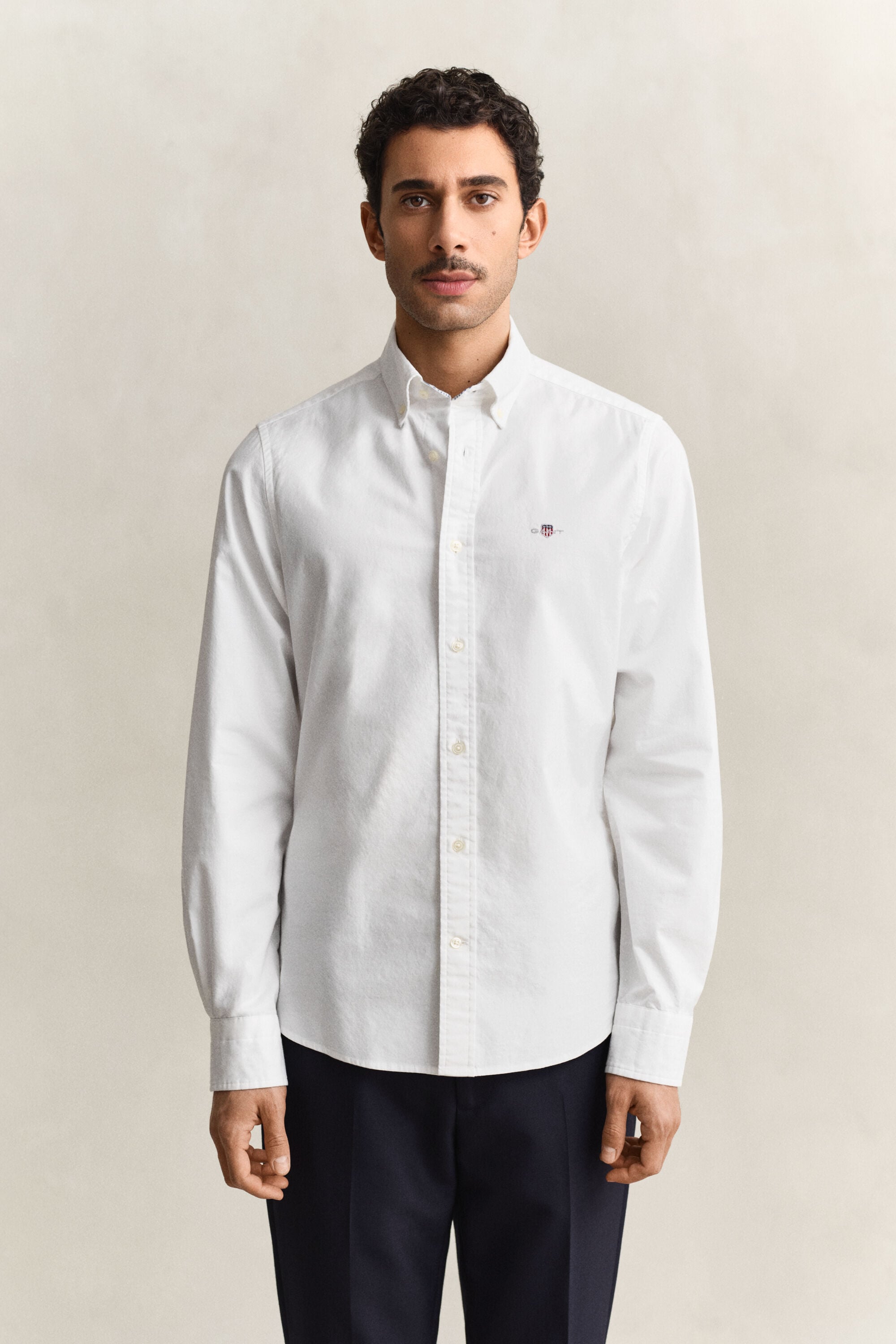 Camisa Oxford Slim Fit elástica