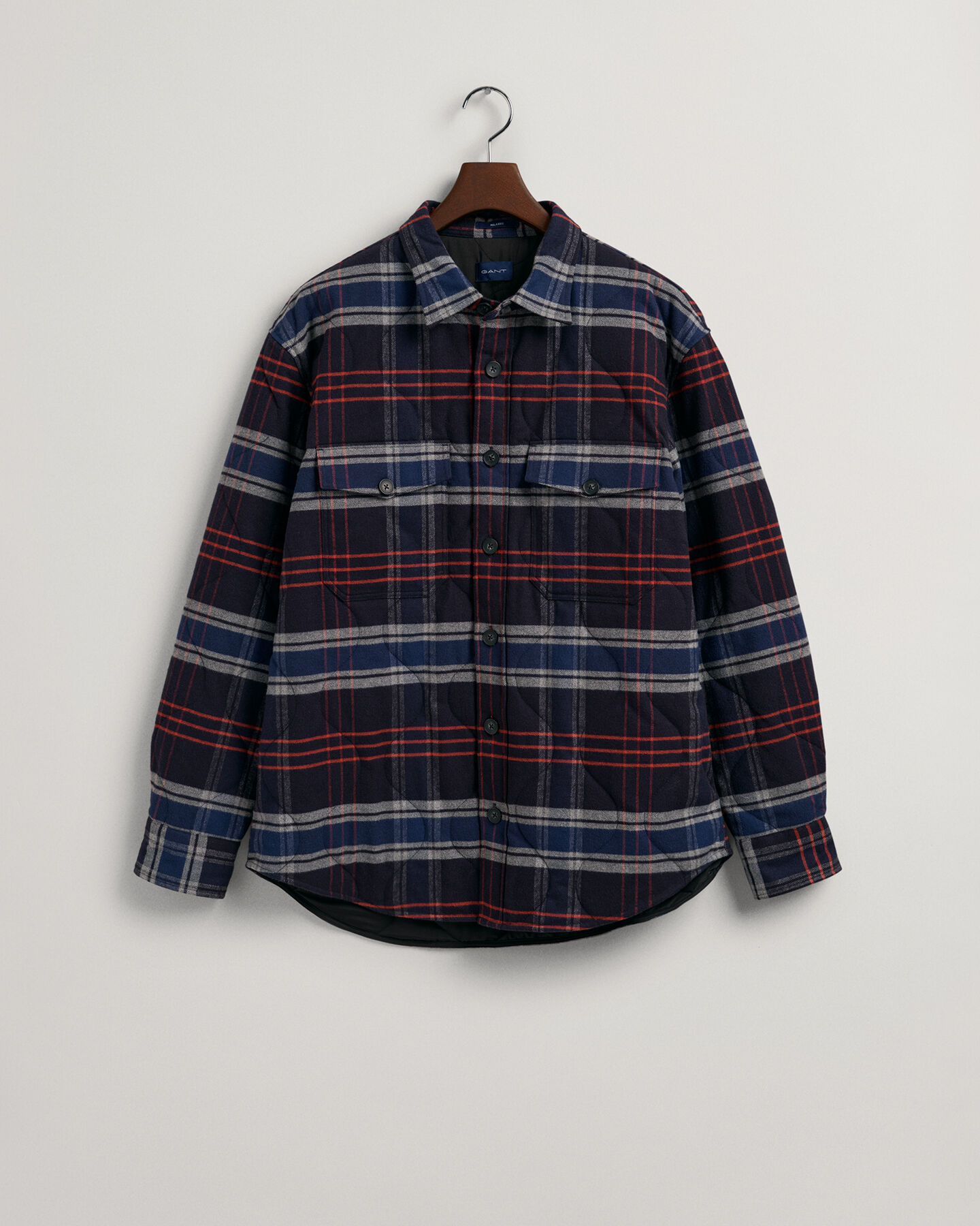 Sobrecamisa de franela acolchada