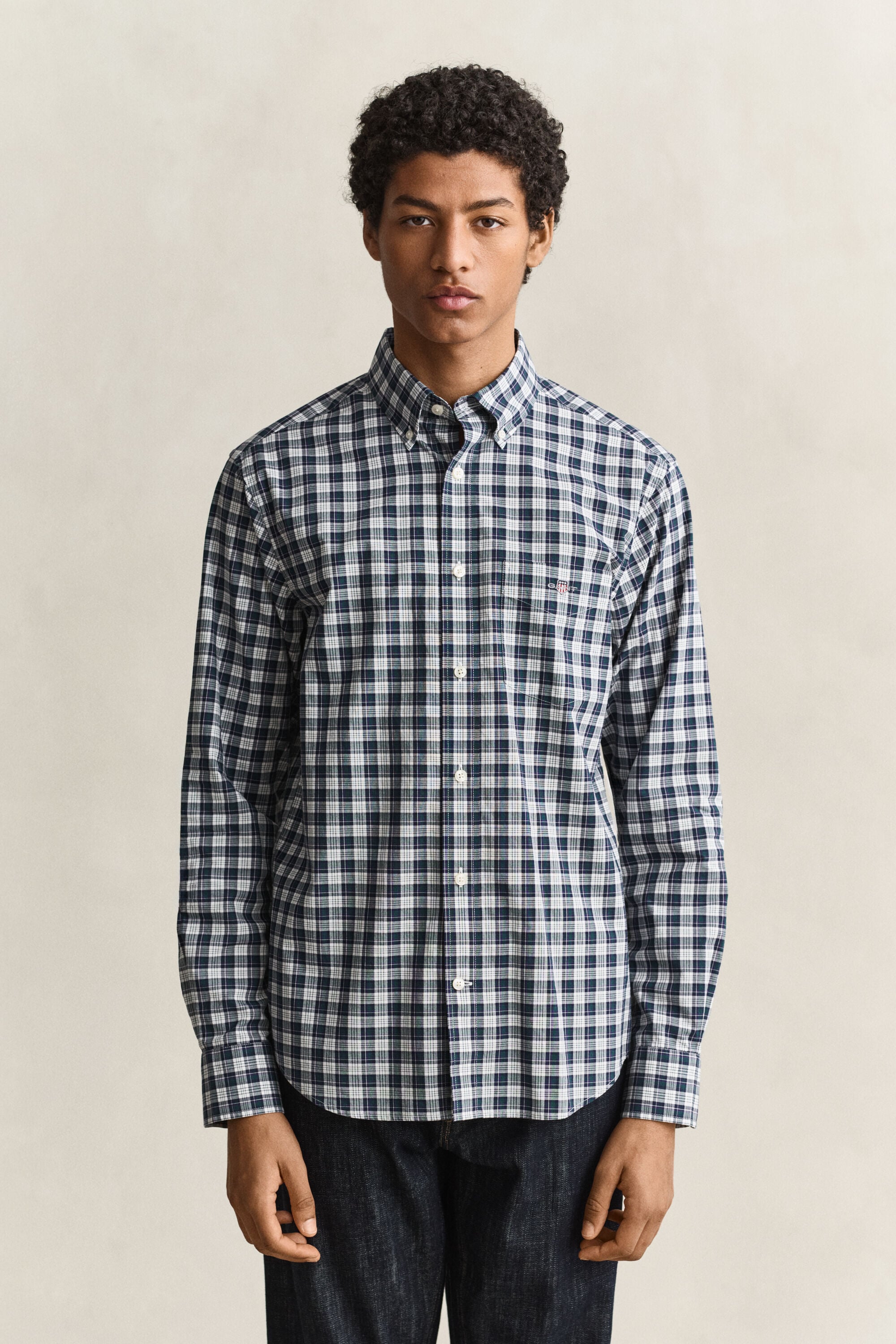 Camisa de popelina a cuadros