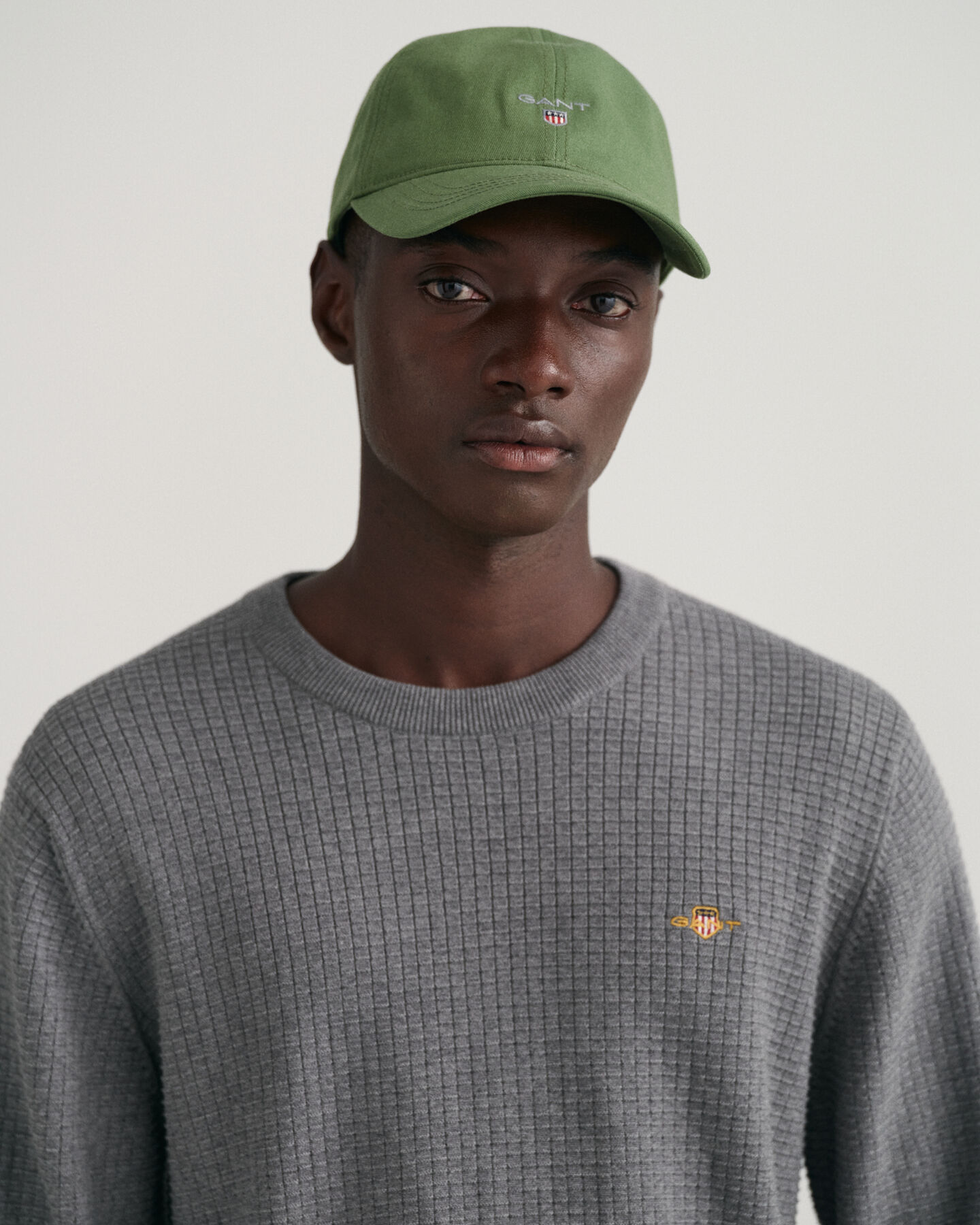 Jersey de cuello redondo y algod&oacute;n Texture