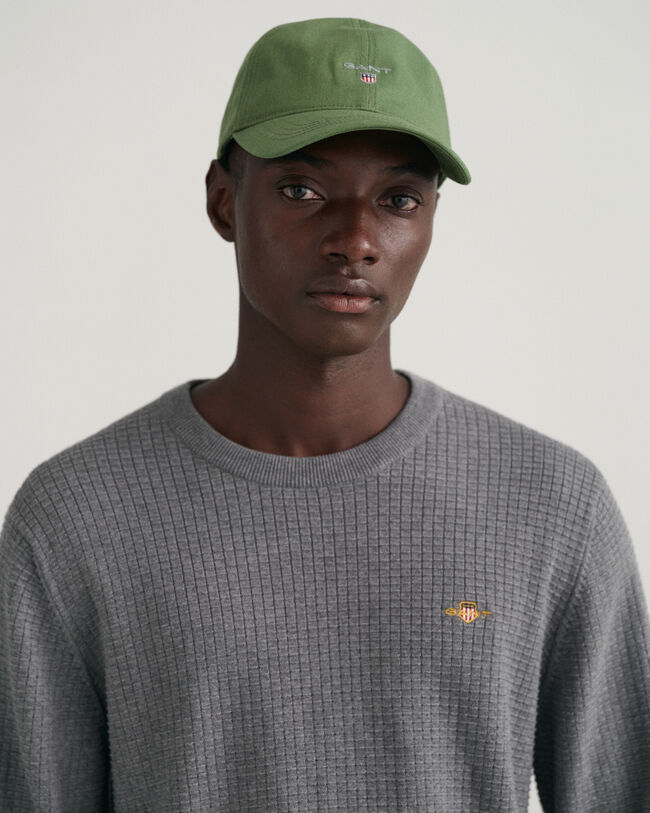 Jersey de cuello redondo y algod&oacute;n Texture