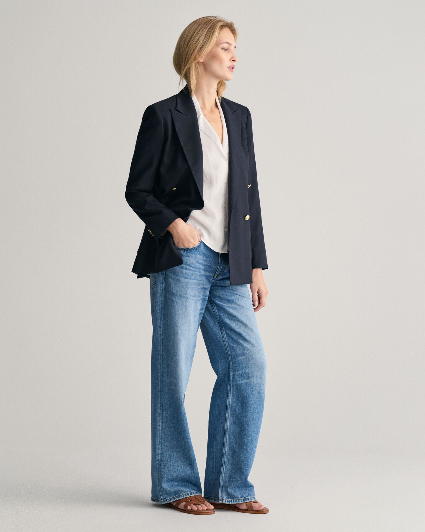 Camisa Relaxed Fit de manga corta y lino