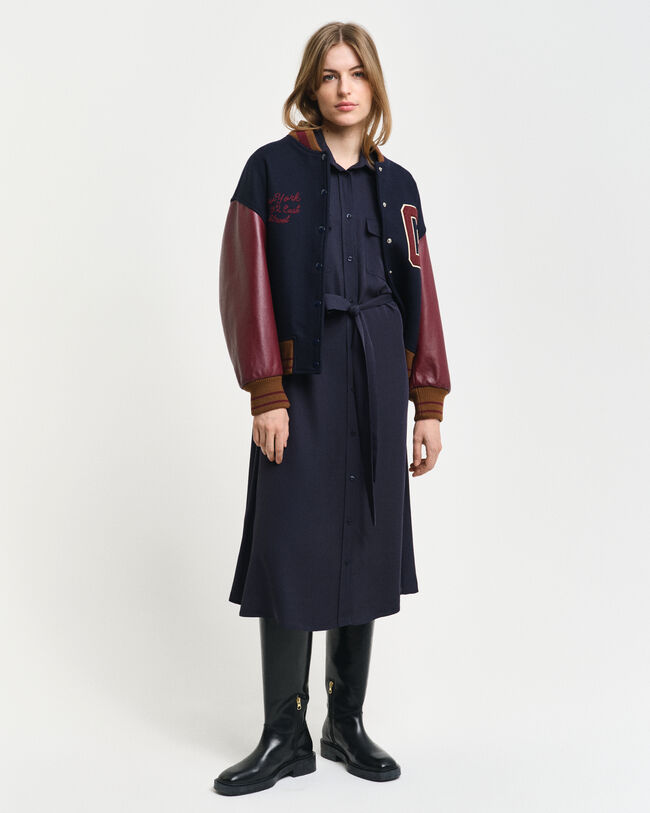 Vestido camisero con bolsillo