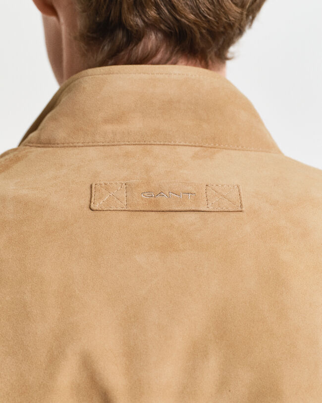 Cazadora Harrington de ante