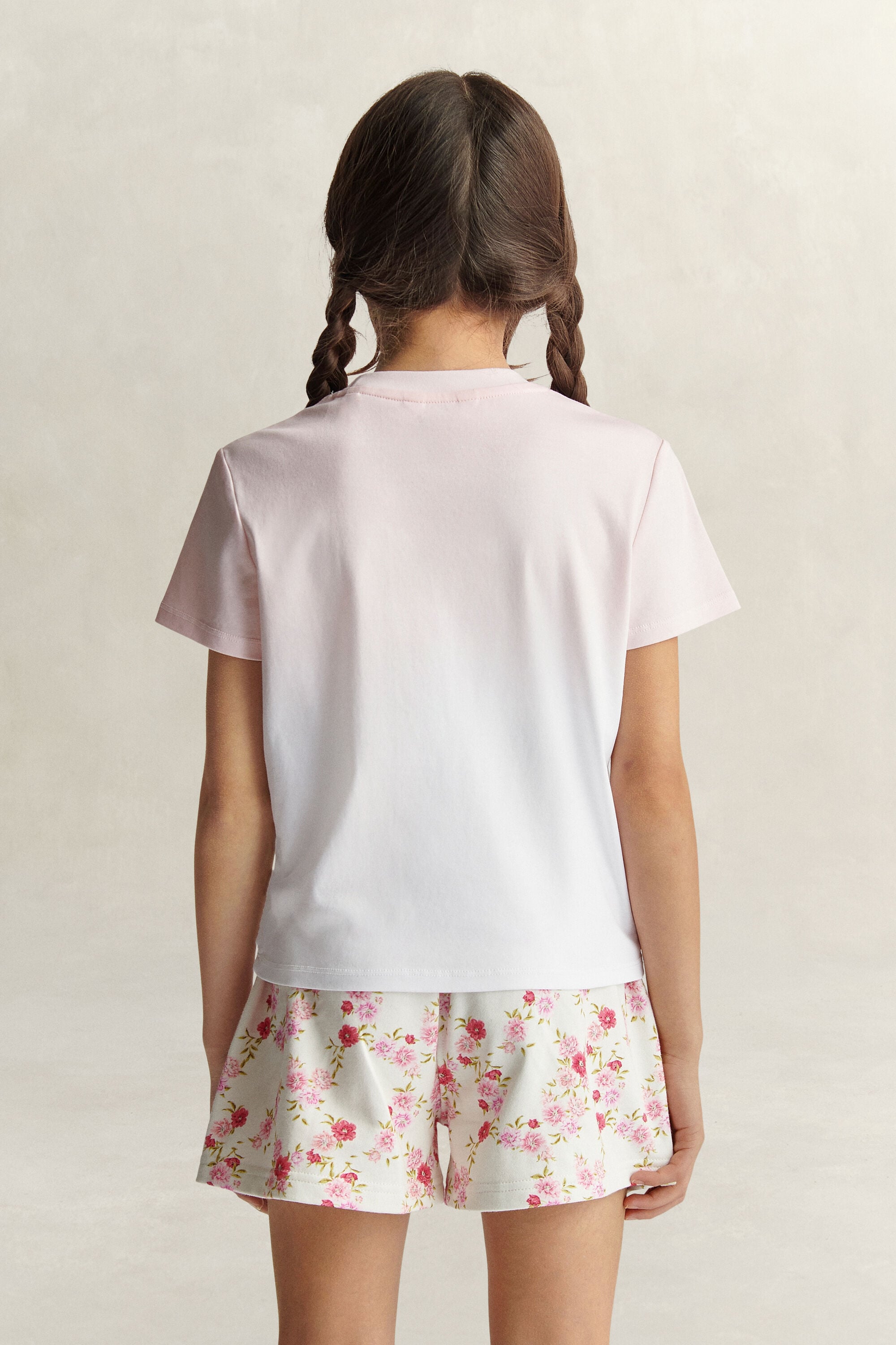 Camiseta de flores Graphic Teen Girls