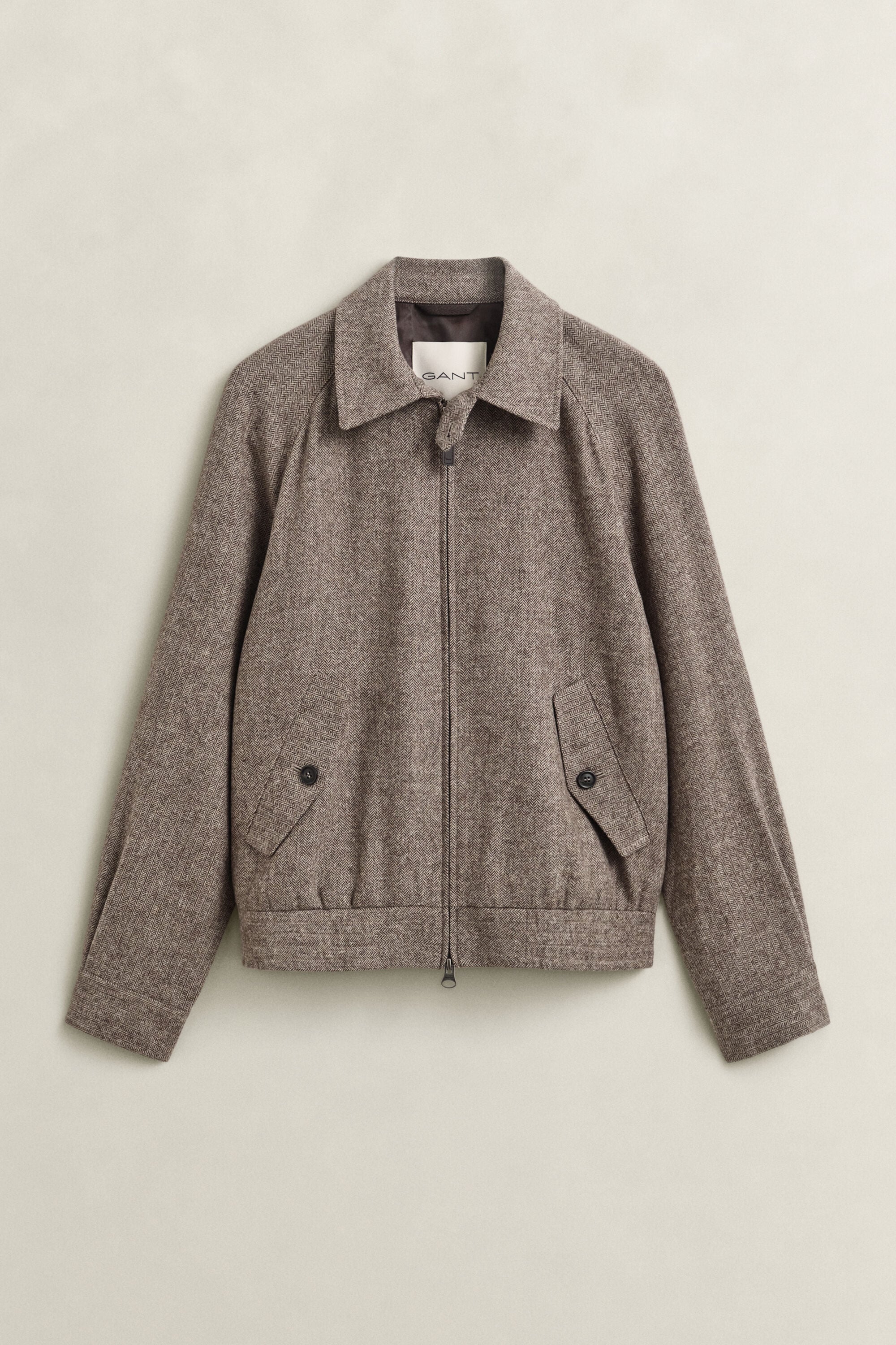Chaqueta Windcheater en mezcla de lana