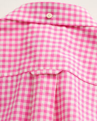 Camisa Regular Fit de manga corta en velarte a cuadros Vichy