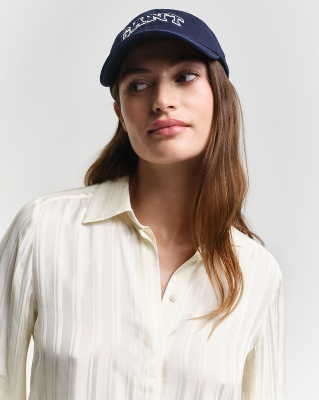 Camisa de sat&eacute;n a rayas Regular Fit