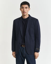 Americana Slim Fit de punto de piqué en dos tonos