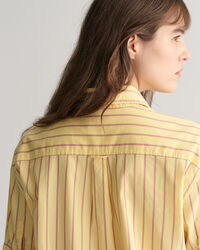 Camisa Relaxed Fit de manga corta Luxury Oxford a rayas