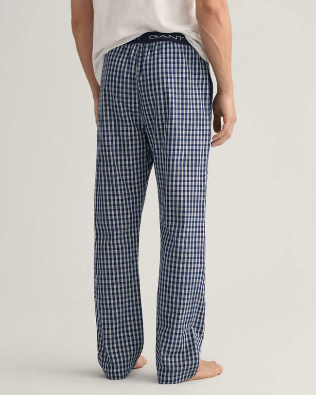 Pantalones de pijama con microestampado de cuadros