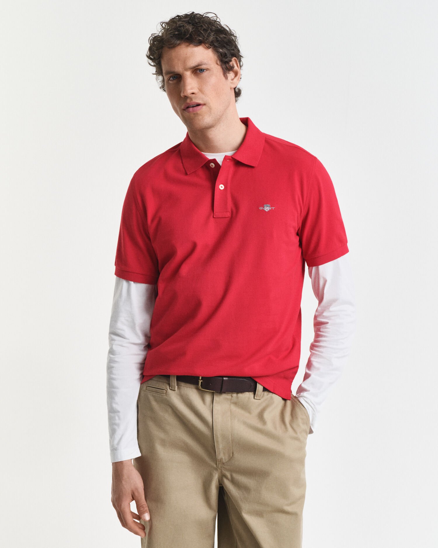 Polo de piqué Regular Fit Shield