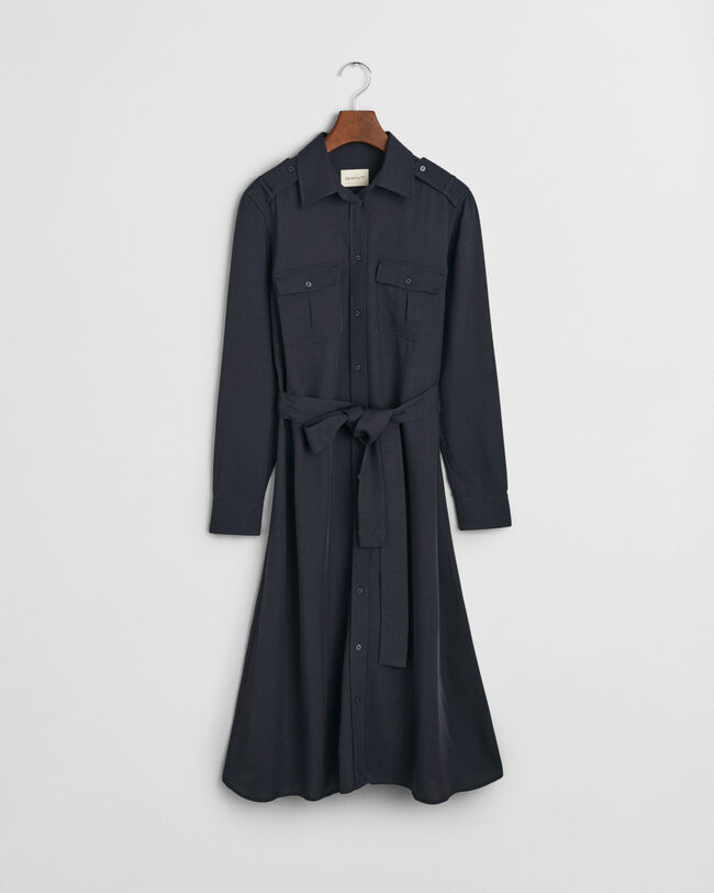 Vestido camisero con bolsillo