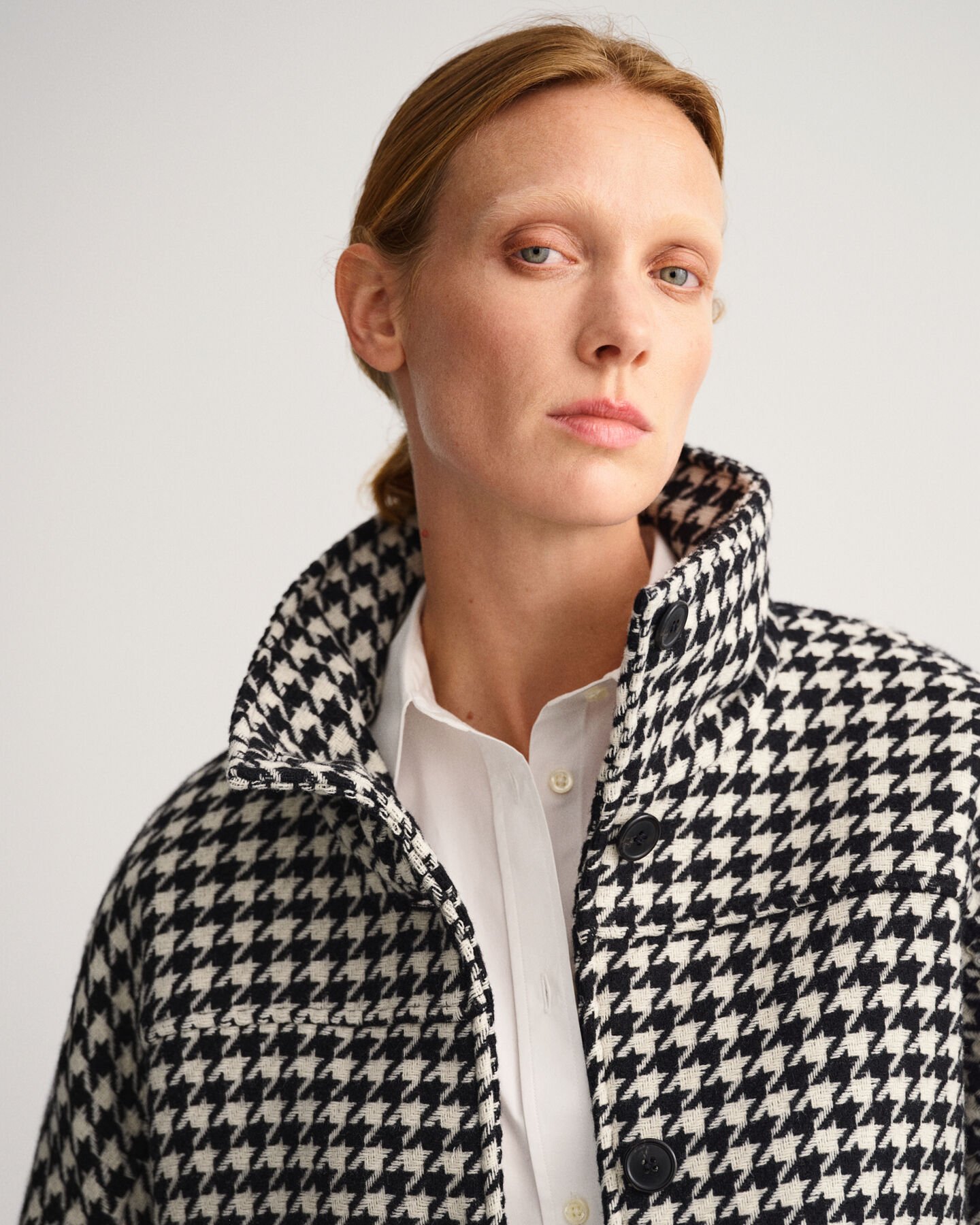 Chaqueta corta Houndstooth