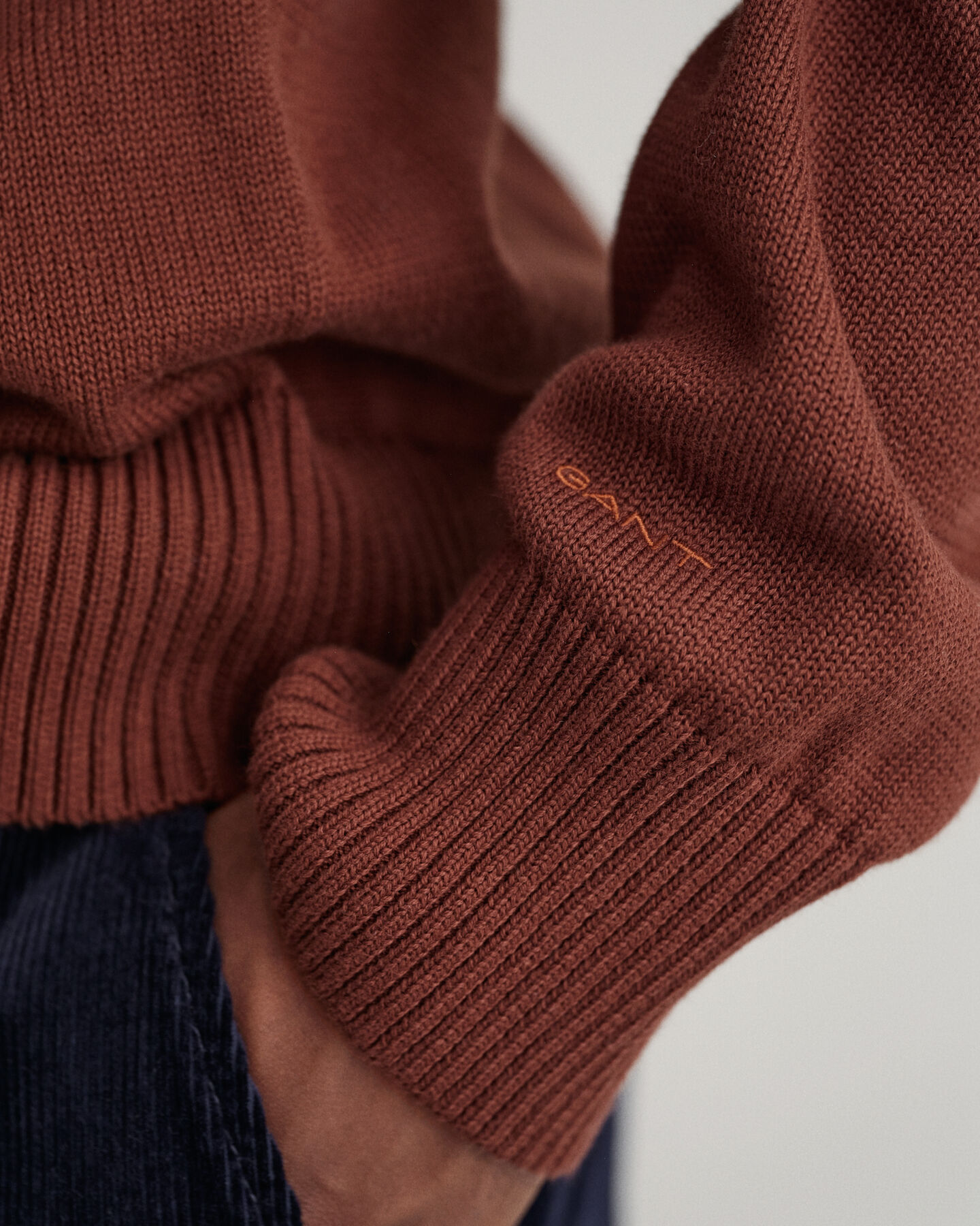 Jersey de cuello redondo en algod&oacute;n Supima