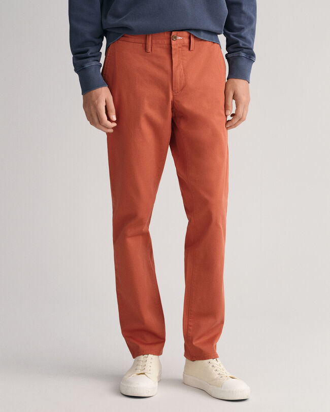Pantalones chinos Slim Fit de sarga Hallden