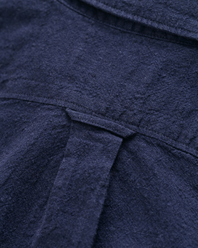 Camisa de manga corta en algod&oacute;n y lino Kids